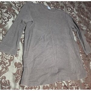 Mimi Maternity Large Gray Long Sleeve  Womens